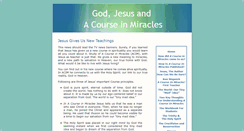 Desktop Screenshot of god-jesus-course-in-miracles.com